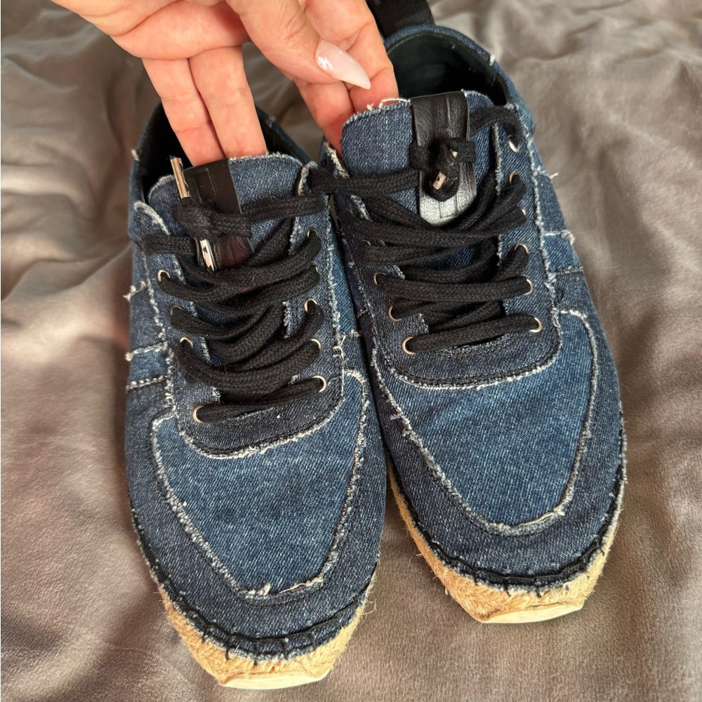 McQ by Alexander McQueen Blue Denim Sneakers